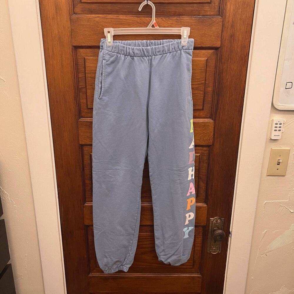 Madhappy Pastels French Terry Sweatpants Frost Blue Size XS New No Tags NWOT